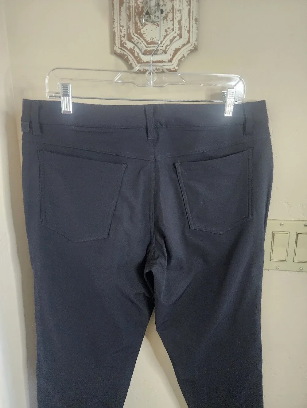 Lululemon Black ABC Slim-Fit 5-Pocket Pants Warpstreme Size 34